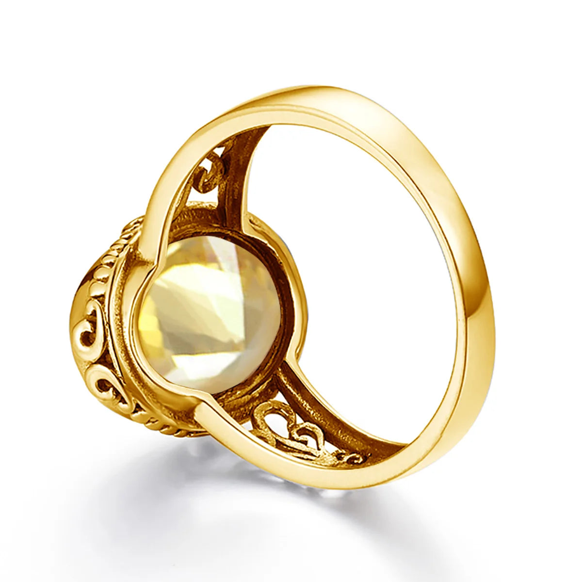 Golden Mirage Citrine Ring