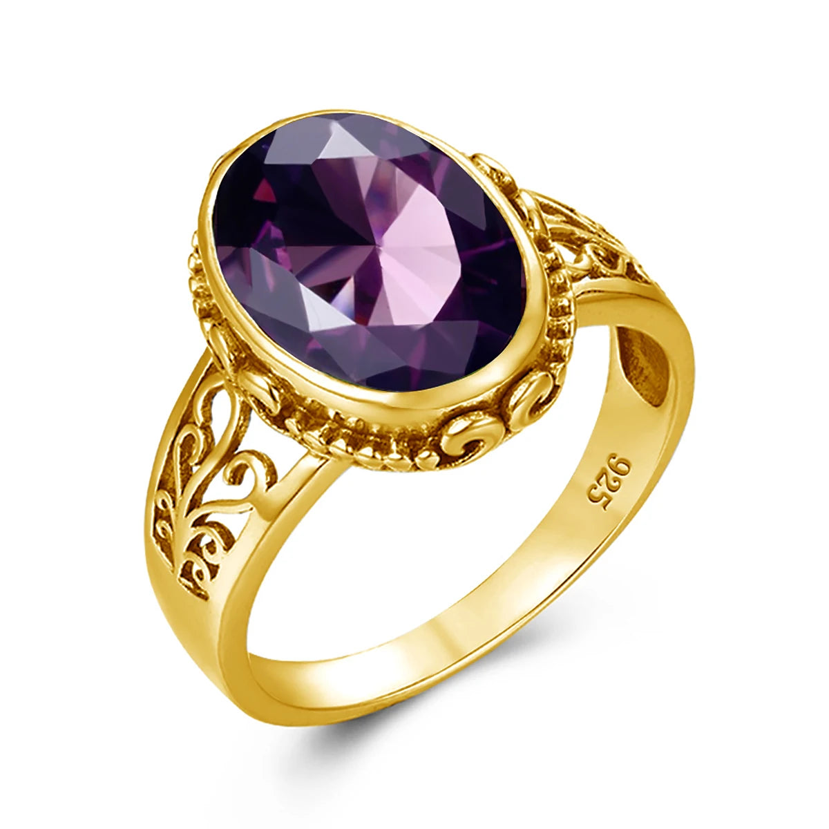 Golden Mirage Citrine Ring