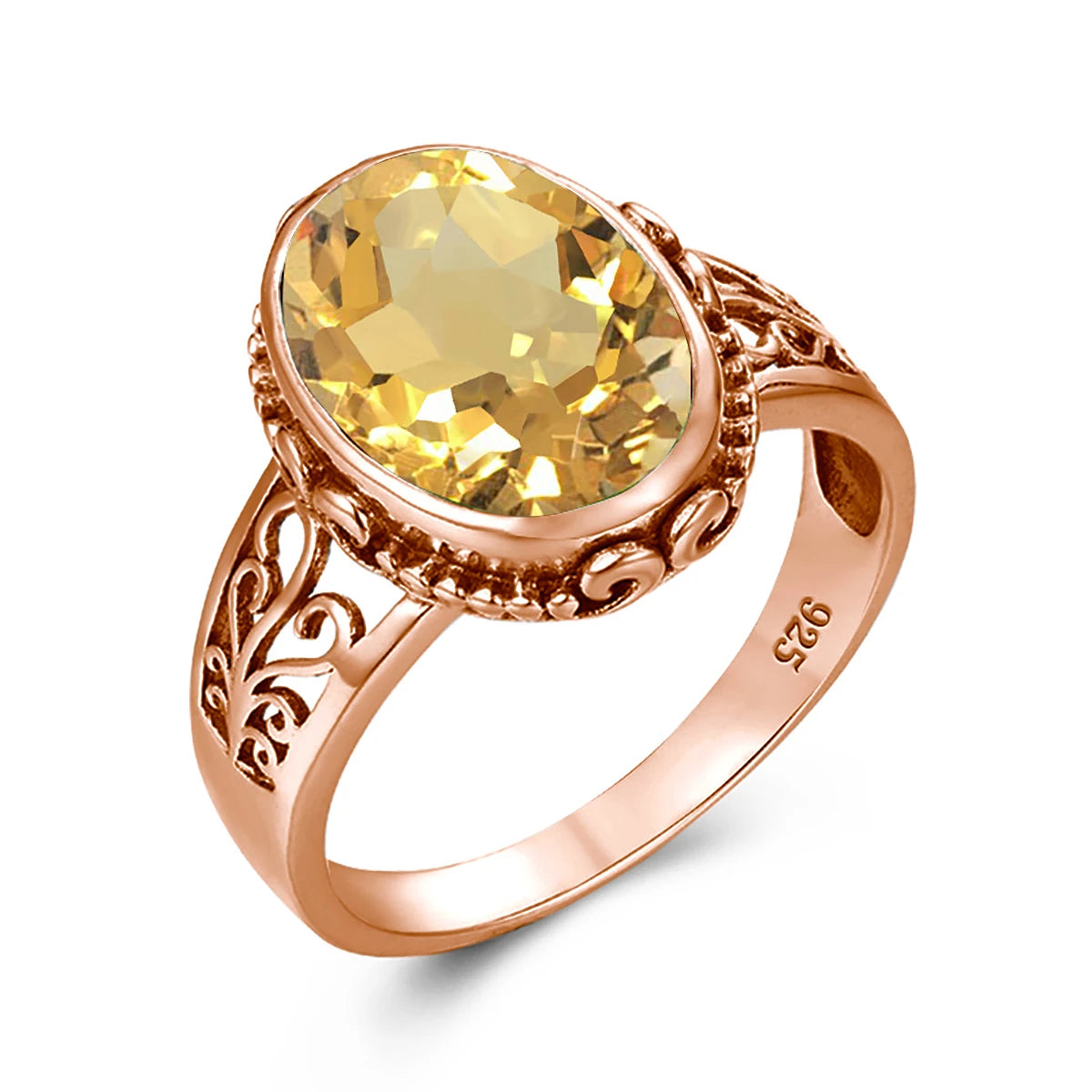 Golden Mirage Citrine Ring