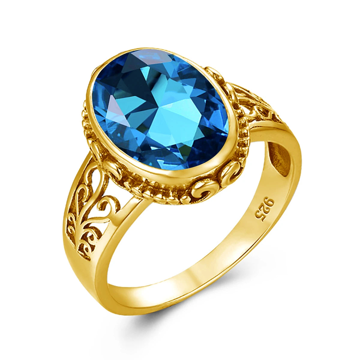 Golden Mirage Citrine Ring