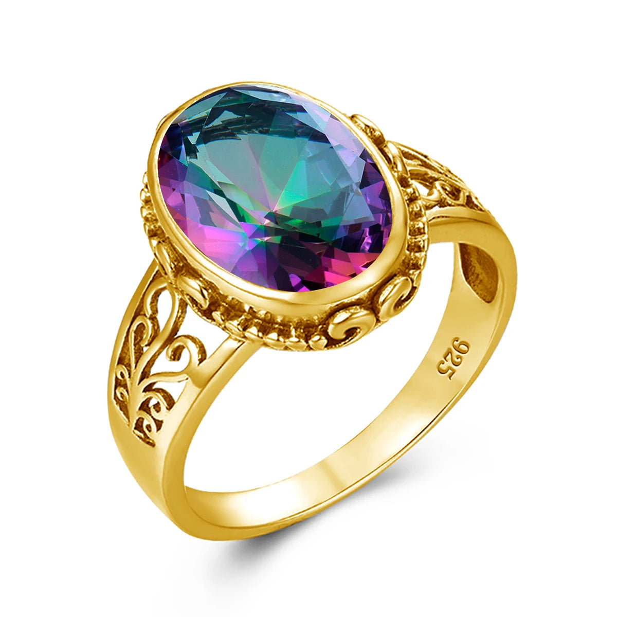 Golden Mirage Citrine Ring